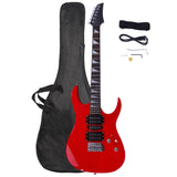 Novice Entry Level 170 Electric Guitar HSH Pickup Bag Strap Paddle Rocker Cable Wrench Tool Red 11661106