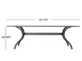 AUSTIN 68" RECTANGLE TABLE 60097.00SCOP