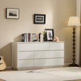 White P2 Particleboard 160*40*80cm 3-layer 9-drawer Modern Chest of Drawers 1pc 94422694