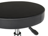 Round Stool Plastic Arch Feet Rotation Bar Stool Black 01948759
