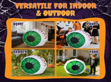 2 Packs Halloween Inflatables Large Set of Lighted Eyes Decoration, 3FT Blow Ups Green Eyes for 13264180