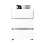 ZUN Artemisa 3 Drawer Filing Cabinet, Four Casters, Superior Top -White B20091891