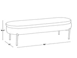 Contemporary Bench in Chrome Metal and White Faux Leather B202P223835