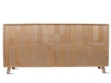 Solid Pine Wood 7-Compartment Storage Cabinet, 45.5"L x 29.1"H Fixed Shelves Organizer for W3166P271631
