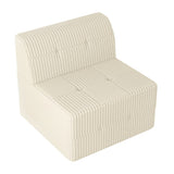 Single seat sofa Compressed Sectional Sofa Modern Minimalist Style Corduroy Couch, Sleeper Sofa for W487P230477