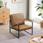 ZUN Lounge, living room, office or the reception area Leathaire accent arm chair with Extra thick padded W135958321