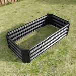 ZUN Metal Raised Garden Bed, Rectangle Raised Planter 4×2×1ft for Flowers Plants, Vegetables Herb Veezyo 62917214