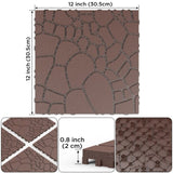 Stone texture 12" Patio Deck Tiles, DIY Module Interlocking Decking Tiles Floor Tile,Easy and Quick W3022P268429