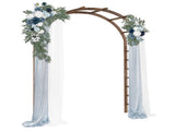 7FT Wooden Garden Arbor, Wedding Arch Backdrop Stand Ceremony Party, Garden Pergola with Trellis 35350989