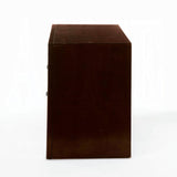 Wooden Nightstand with 2 Drawers and 1 Tray, Espresso B016P252980
