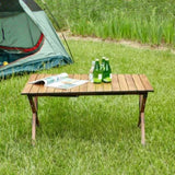 1-piece Folding Outdoor Table,Lightweight Aluminum Roll-up Rectangular Table for indoor, Outdoor W24183624
