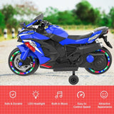 12V Electric Motorcycle for Kids, Powered Toy Motorcycle, Child Motorcycle Ride On with Light Wheels 32935697