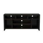 ZUN 66 inch TV Stand Console for TVs up to 80 inches, No Assembly Required, Mocha Finish B108P160209