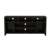 ZUN 66 inch TV Stand Console for TVs up to 80 inches, No Assembly Required, Mocha Finish B108P160209