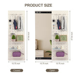 Wall Full Length Mirror, Full Body Mirror with Shelf, Full Body Mirror with Hook Wall W2987P289196