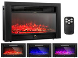 28.5" Electric Fireplace - 3 Flame Colors 5 Brightness Modes, 750W/1500W Heater with Remote 64076109