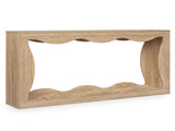 63" Narrow Console Table with Wavy Hollow Design, 2-Tier Extra Long Entryway Table with Storage 29895632