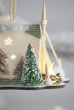 5x3.5x4" Cardboard Lited Tent Ornament, Decorative Hanging Christmas Tree Ornaments for Holiday W2078P253834