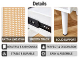 Modern minimalist storage cabinet, rattan shoe cabinet, bed top cabinet. Beautiful shape, suitable W1151P151509