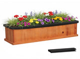 Detachable Bottom Garden Bed, Protective Coating Pine Planter for Herbs, Flowers & Vegetables 40" x 08880794