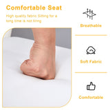 White PU Dining Chair Set.Uniquely designed white dinings. PU material, paired with gold metal W2920P233519