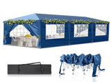 10x30ft Outdoor Pop Up Canopy, Portable Instant Canopy Tent with 8 Sidewalls for Outdoor Events 06777716