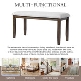 Upholstered Bench for Bedroom End of Bed,38-inch Entryway Bench for Living Room,Dining Bench with N752P271804D