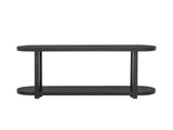 U_STYLE Modern Minimalist Ash Veneer Entryway Table with Streamlined Desktop Design, Suitable for N711P241273B