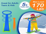 Safe Kids Snow Scooter - Raised Anti-Slip Spots, Directional Bottom, Easy Steering & Balance-Blue 97709660