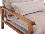 Cloud Shaped Indoor Leisure Chair Solid Wood Armrest, Metal Frame, Chenille Fabric Accent Chair 32203558
