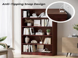 Bookshelf for Bedroom 5 Shelf Office Bookcase 60 Inches Tall Modern Wood Bookshelf for Living Room 5 T3623P501314