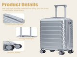 20 Inch ABS Hard Shell Travel Checked Luggage - Scratch Resistant Surface Four Multi-Directional W2787P437250