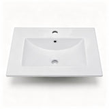() Washbasin Cabinet with Barn-Style Doors and U-Shaped Shelving 24*18.5*33.5in 58860852