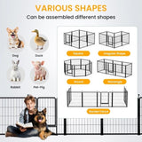 ZUN Dog Playpen 32 Inch 8 Panles, Ideal Fence for Small/Mediums Indoor & Outdoor Bliss, Perfect 44955048