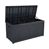 ZUN 113gal 430L Outdoor Garden Plastic Storage Deck Box Chest Tools Cushions Toys Lockable Seat 44898789