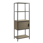 ZUN 3-Shelf Bookcase with Storage Cabinet B035118581