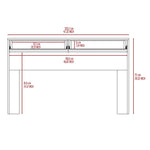 ZUN Tampa Writing Computer Desk ,Two Drawers B128P148815