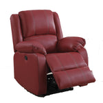 ZUN Red Pillow Top Arms Rocker Recliner B062P186515