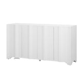 U_STYLE Sophisticated 4-Door Sideboard Adorned with Intricate Linear Accents and Luxurious N711P247438K