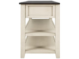 Retro Design Console Table with Two Open Shelves, Pine Solid Wood Frame and Legs for Living Room 83399820