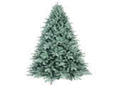 Artificial 7ft Blue green Tint Christmas Tree with 1845 PE/PVC Mixed Branch Tips, memory wireiron 02735955