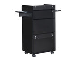 Beauty Salon Trolley Cart, Salon Cabinet with 360&deg Wheels, 6 Tool Holders, 1 Drawer, Salon 91669942