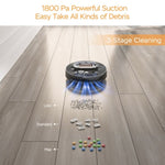 ZUN Robot Vacuum Cleaner G6, Ultra-Thin, 1800Pa Strong Suction, Automatic Self-Charging, 72648494