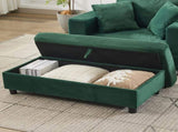 Chaise Lounge Chair Removable Storage Ottoman Accent Sofa Bed Upholstered Sleeper Couch Bed W1170P353051