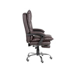 ZUN Contemporary Office Chair Upholstered 1pc Comfort Adjustable Chair Relax Office Chair Work Brown B011P214982