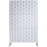 Outdoor & Indoor Privacy Metal Privacy 76" H48" W, Freestanding Decorative Privacy W465P193207