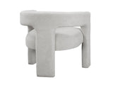 Modern Luxury Dining Furniture Elegant Side Chairs Set of 2 Light Gray Soft Boucle Fabric Plush B011P355864