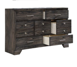 1pc Contemporary Dark Wood Grain Finish Metal Knobs Storage Drawers Dresser Wooden Gray B2741P326135