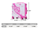 20 Inch PC Spinner Wheel Luggage, Carry on Suitcase, With Printed pattern and Combination Lock W2787P487163