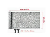 2-Pack Natural Reed Fencing Rolls, 4 ft x 16.4 ft Decorative Privacy Fence for Balcony, Patio, 56913491